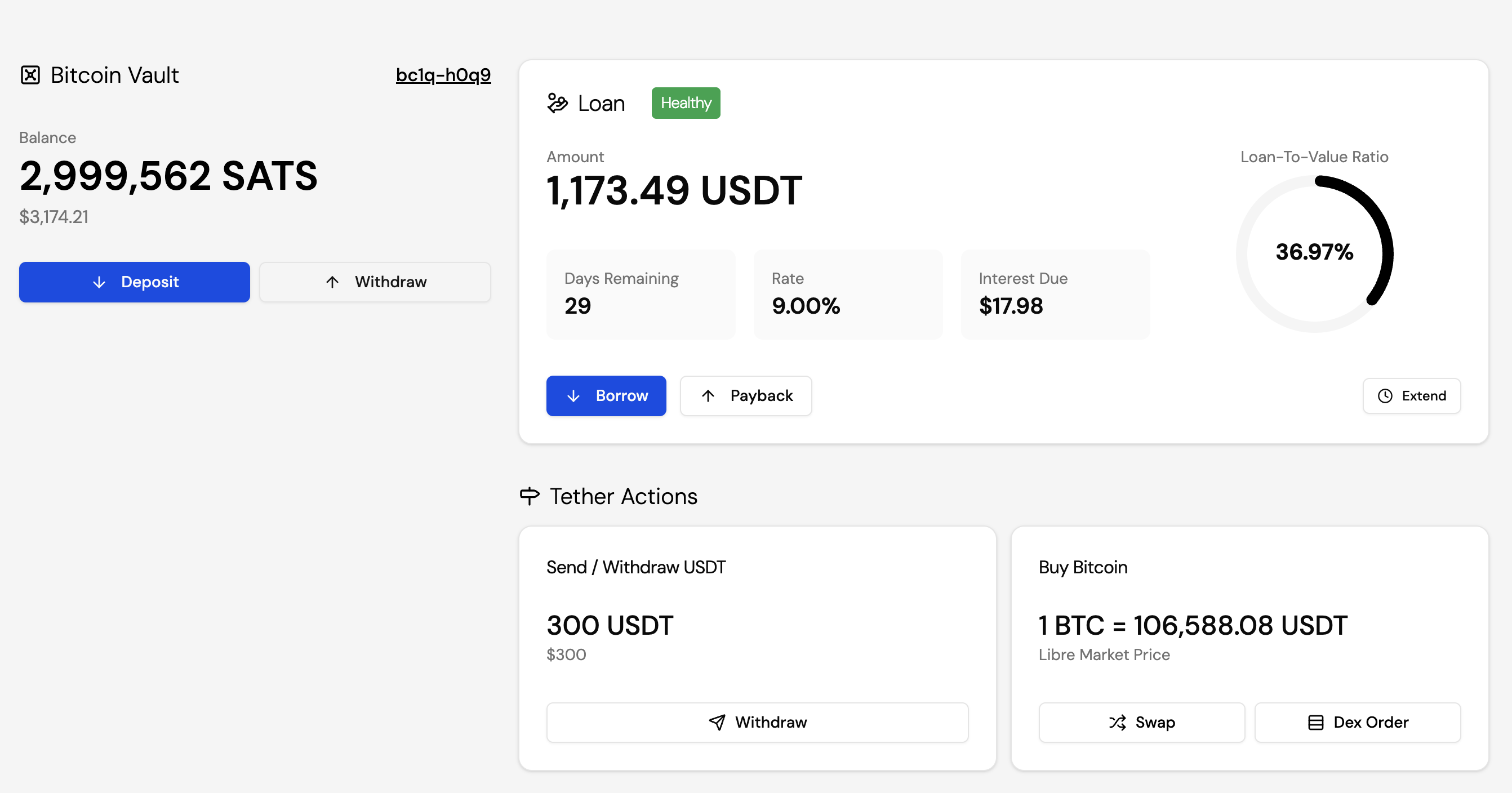 Bitcoin Libre Desktop Interface